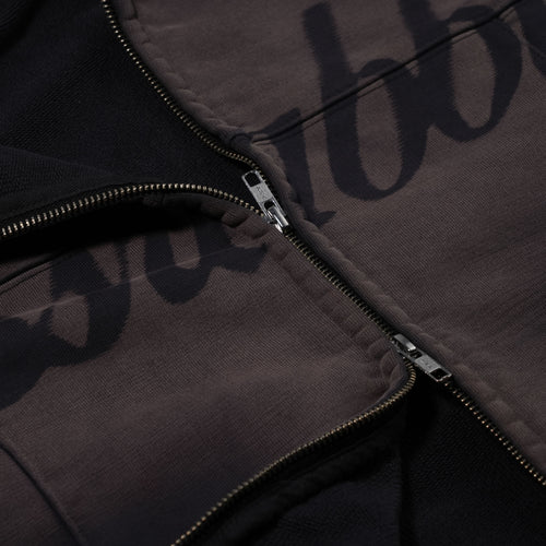 Bsr Washed Zip-Up Hoodie Navy