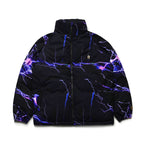 Dsxbr 2Nd Puffer Wellon Jacket Purple Thunder Black