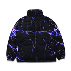 Dsxbr 2Nd Puffer Wellon Jacket Purple Thunder Black