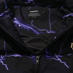 Dsxbr 2Nd Puffer Wellon Jacket Purple Thunder Black