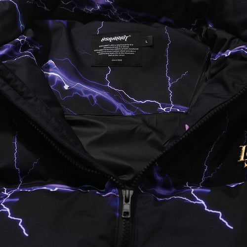 Dsxbr 2Nd Puffer Wellon Jacket Purple Thunder Black