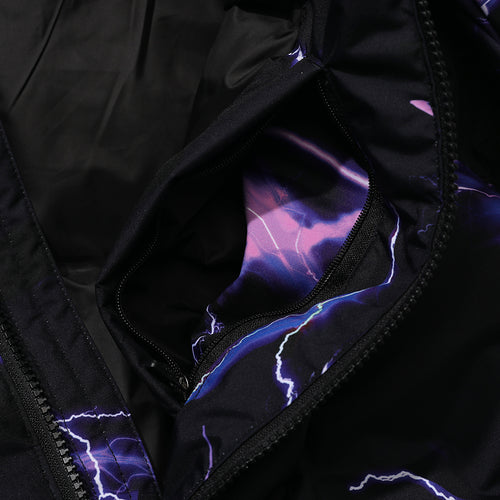 Dsxbr 2Nd Puffer Wellon Jacket Purple Thunder Black