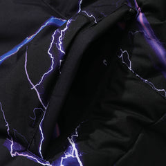 Dsxbr 2Nd Puffer Wellon Jacket Purple Thunder Black