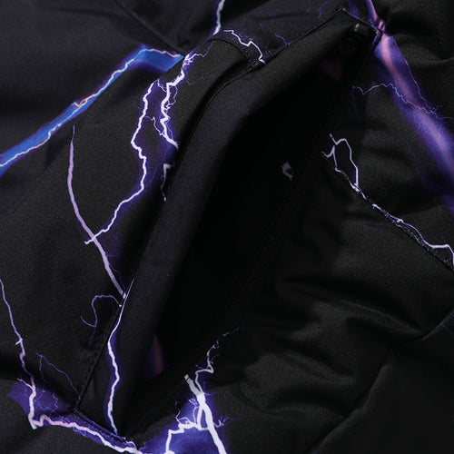 Dsxbr 2Nd Puffer Wellon Jacket Purple Thunder Black