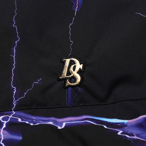 Dsxbr 2Nd Puffer Wellon Jacket Purple Thunder Black