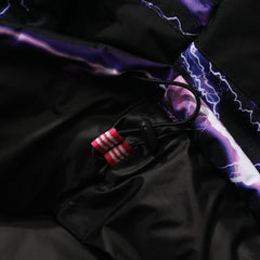 Dsxbr 2Nd Puffer Wellon Jacket Purple Thunder Black