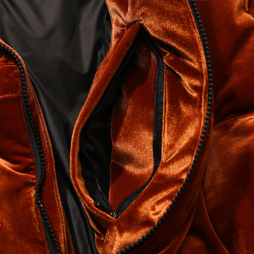 Dsxbr 2Nd Puffer Wellon Jacket Velvet Terracotta