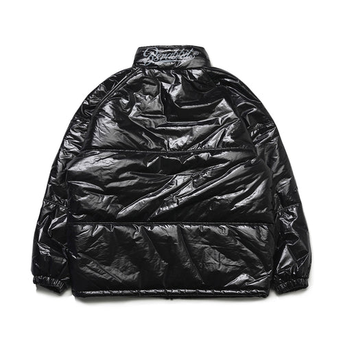 Logo Padding Jumper Glossy Black