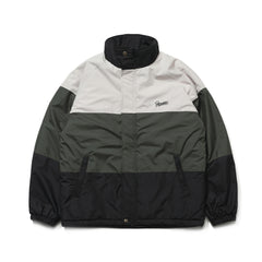 Logo Padding Jumper Beige Green