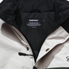 Logo Padding Jumper Beige Green