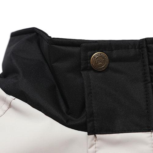 Logo Padding Jumper Beige Green