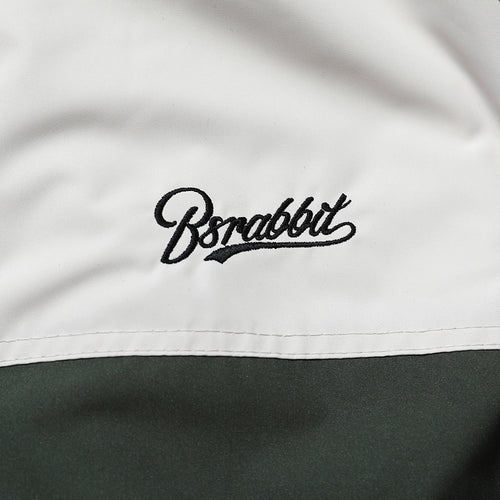 Logo Padding Jumper Beige Green