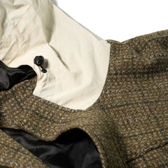 Dsxbs Classic Wool Hooded Jacket Khaki Check