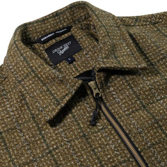 Dsxbs Classic Wool Collar Jacket Khaki Check