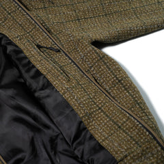 Dsxbs Classic Wool Collar Jacket Khaki Check