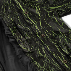 Dsxbs Black Shadow Hooded Jacket Black Green