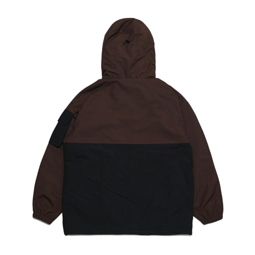 Light Pocket Hooded Jacket Chocolate / Black