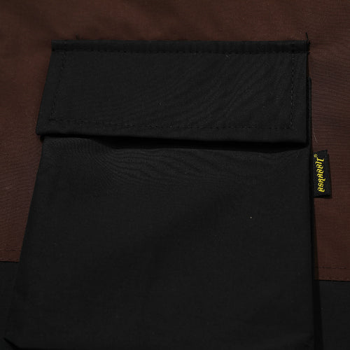 Light Pocket Hooded Jacket Chocolate / Black