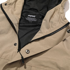 4Cargo Pocket Hooded Jacket Peach Beige