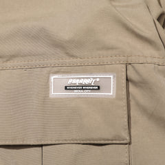 4Cargo Pocket Hooded Jacket Peach Beige