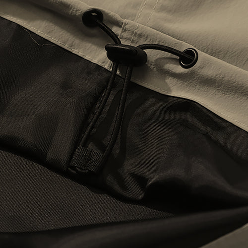 4Cargo Pocket Hooded Jacket Peach Beige