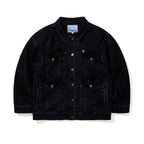 Dsxbs Wax Real Denim Wide Work Jacket Worn Midnight Denim
