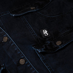 Dsxbs Wax Real Denim Wide Work Jacket Worn Midnight Denim