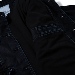 Dsxbs Wax Real Denim Wide Work Jacket Worn Midnight Denim
