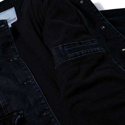 Dsxbs Wax Real Denim Wide Work Jacket Worn Midnight Denim