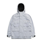 4Cargo Pocket Hooded Jacket Peach Sky