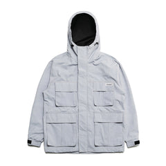 4Cargo Pocket Hooded Jacket Peach Sky