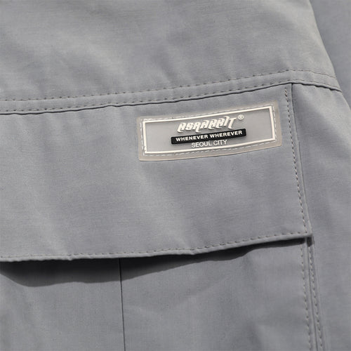 4Cargo Pocket Hooded Jacket Peach Sky