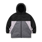 Dual Tone 4.4oz Insulated Hooded Jacket Charcoal