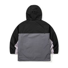 Dual Tone 4.4oz Insulated Hooded Jacket Charcoal