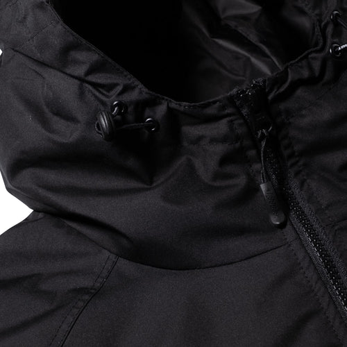 Dual Tone 4.4oz Insulated Hooded Jacket Charcoal
