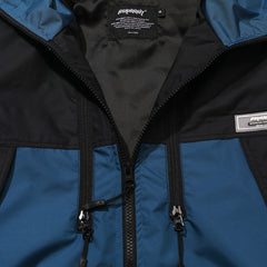 Mmm Windbreaker Hooded Jacket Peacock Blue
