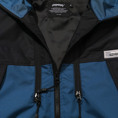 Mmm Windbreaker Hooded Jacket Peacock Blue