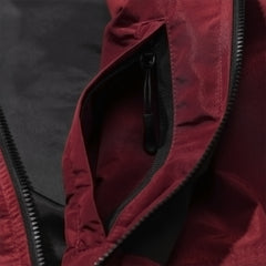 Mmm Windbreaker Hooded Jacket Burgundy