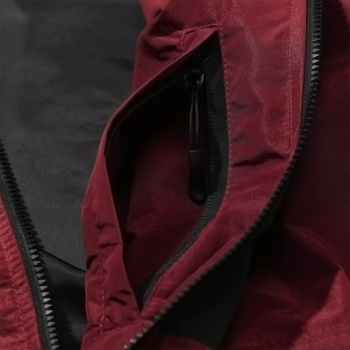 Mmm Windbreaker Hooded Jacket Burgundy