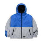 Blocked 3oz Insulated Hooded Jacket Blue Gray