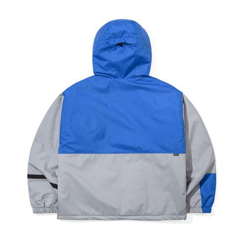 Blocked 3oz Insulated Hooded Jacket Blue Gray
