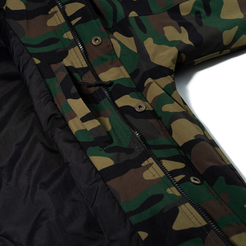 Original Bsr 2oz Insulated Hooded Jacket Woodland Camo