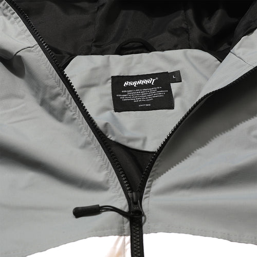 Brt Logo Hooded Jacket Gray