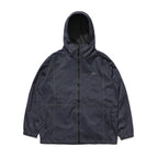 Brt Logo Stitch Hooded Jacket Denim Blue