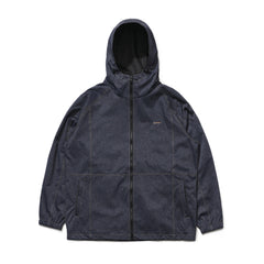 Brt Logo Stitch Hooded Jacket Denim Blue