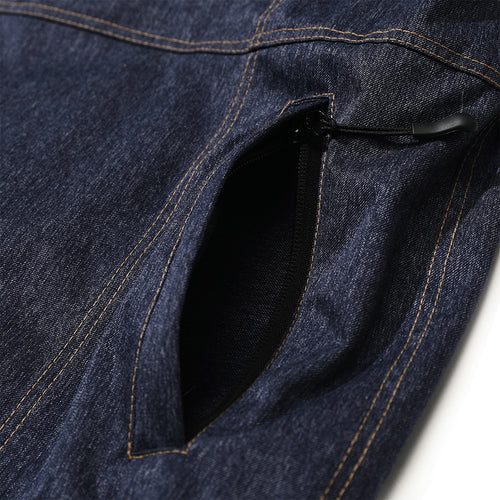 Brt Logo Stitch Hooded Jacket Denim Blue