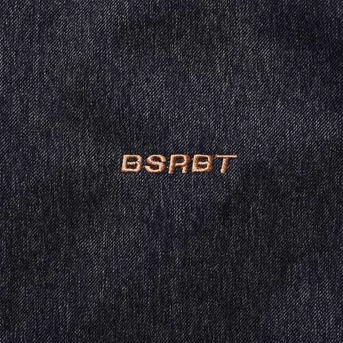 Brt Logo Stitch Hooded Jacket Denim Blue