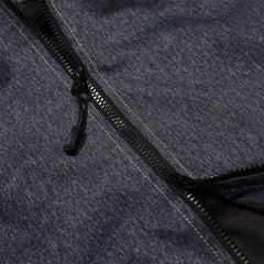 Brt Logo Stitch Hooded Jacket Denim Blue