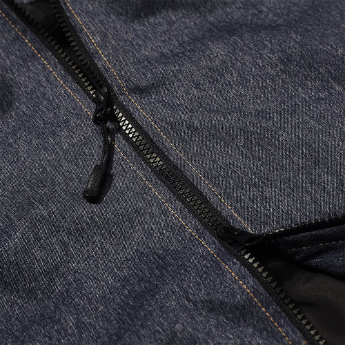 Brt Logo Stitch Hooded Jacket Denim Blue