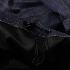 Brt Logo Stitch Hooded Jacket Denim Blue